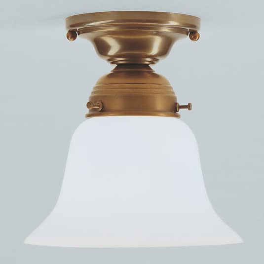 B-Ware Berliner Messinglampen Messing Deckenlampe Alena Mit Glasschirm Deckenlampe - 4043783507164