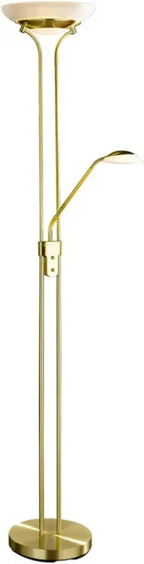 B-Ware Globo Stehleuchte Deckenfluter Pluto Leselicht Messingfarbe Dimmer Glas Led 1,8m - 9007371127474