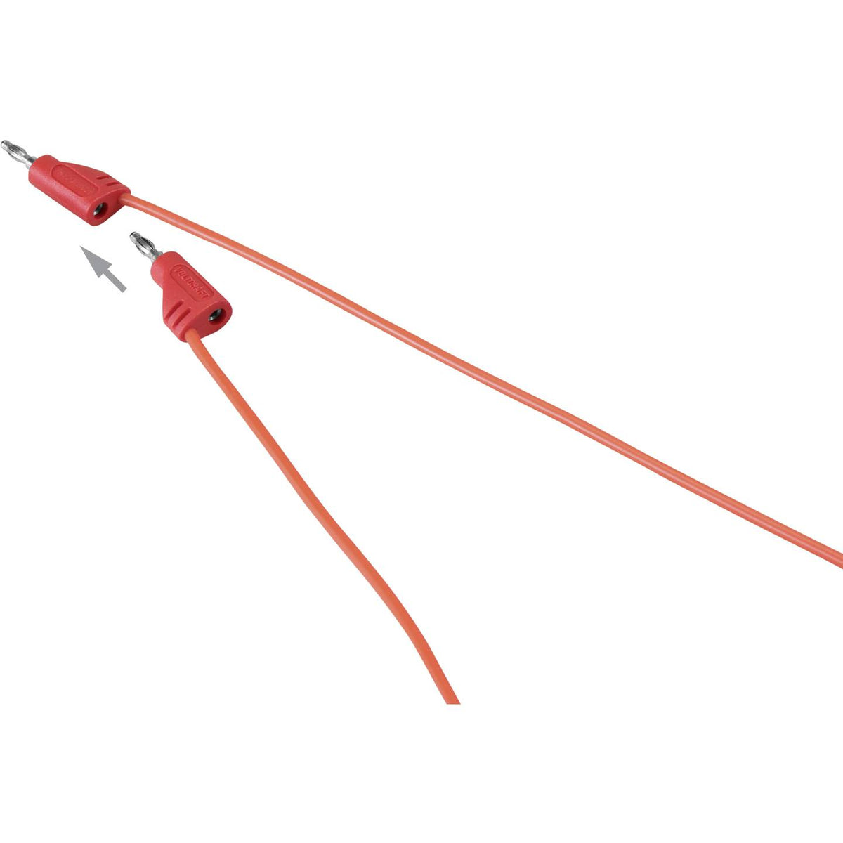 VOLTCRAFT Messschnur Messleitung Bananenstecker 2 mm Rot 30cm MSB-200 20 STÜCK - 4016138129755