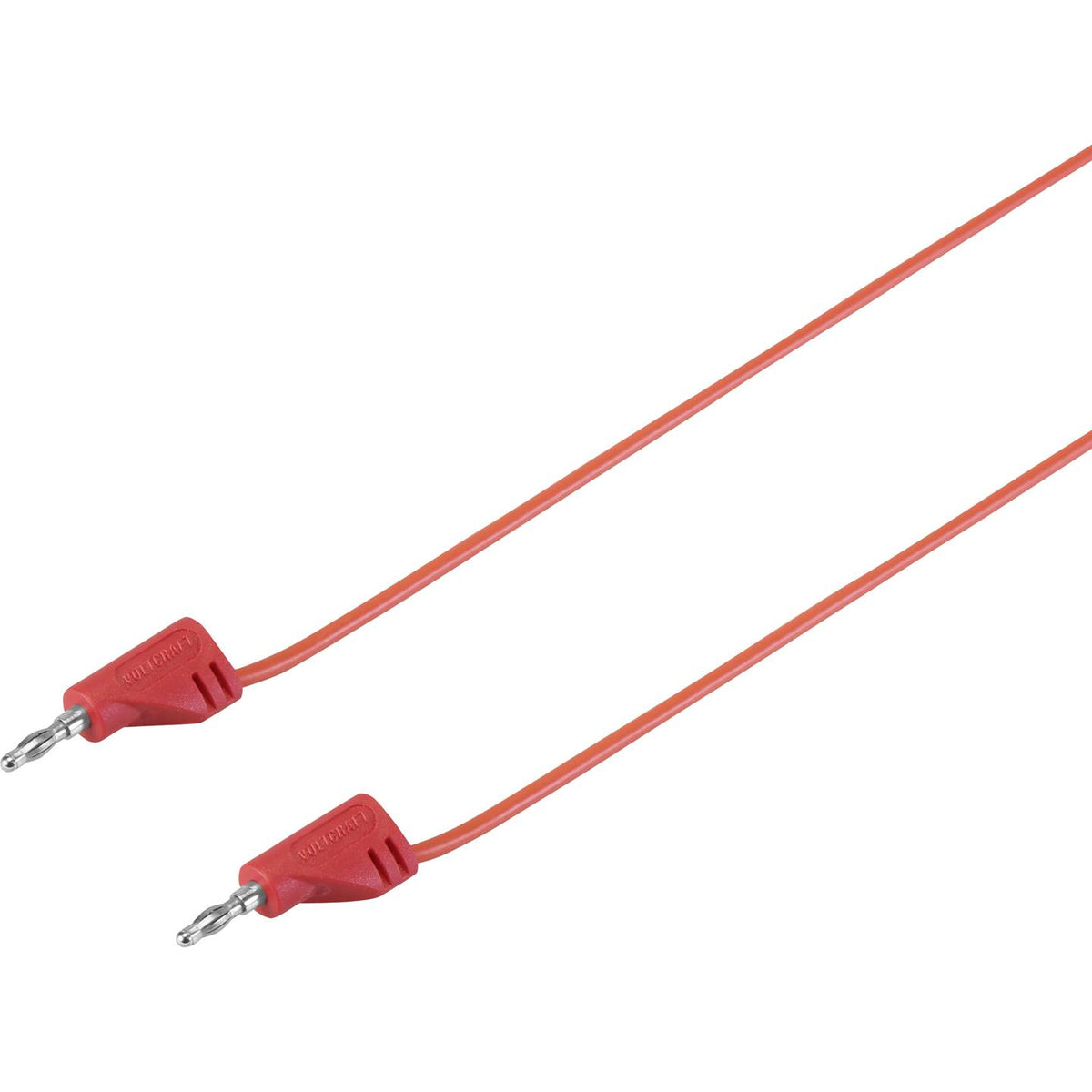 VOLTCRAFT Messschnur Messleitung Bananenstecker 2 mm Rot 30cm MSB-200 20 STÜCK - 4016138129755