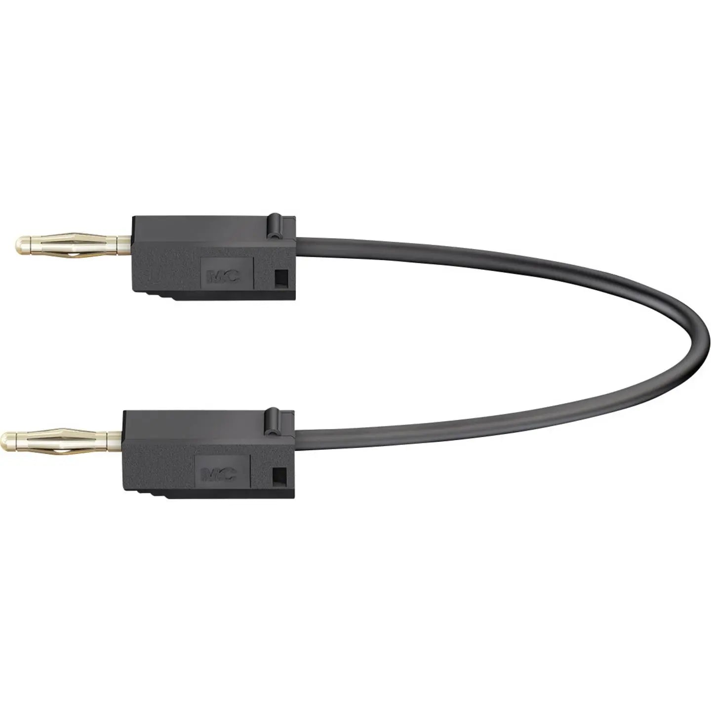 B-Ware Stäubli Messleitung Kabel Lamellenstecker 2mm 7.50cm Schwarz Stapelbar 8 Stück - 2050003616744