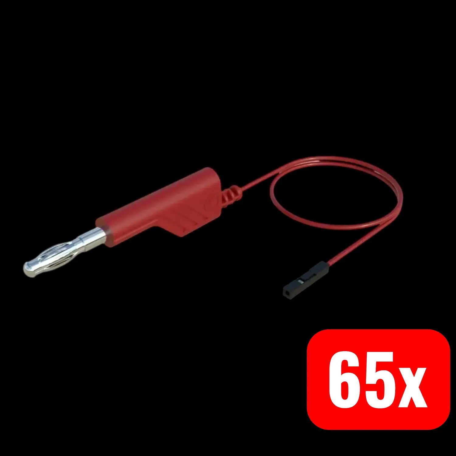 B-Ware Hirschmann Messleitung Prüfkabel 3 A Lamellenstecker 4 Mm Buchse 0,64 Mm Rot 1 M - 2050000001697