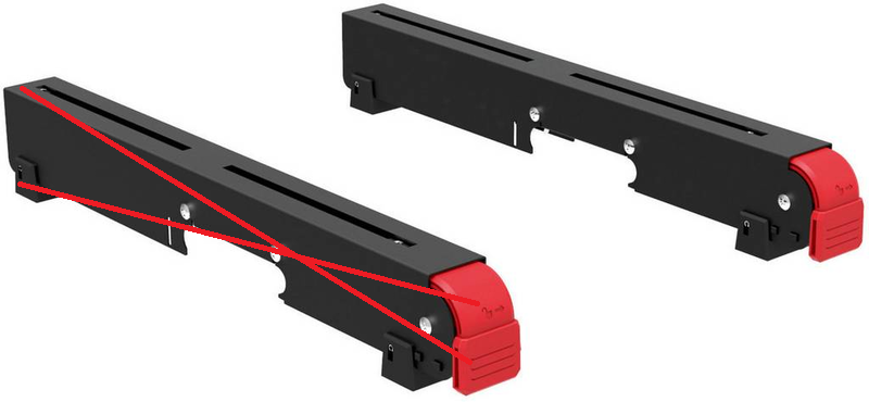 Metabo Maschinenträger KSU 100/251/401 Stabiler Maschinenständer 2 Stück Zubehör - 4007430302250