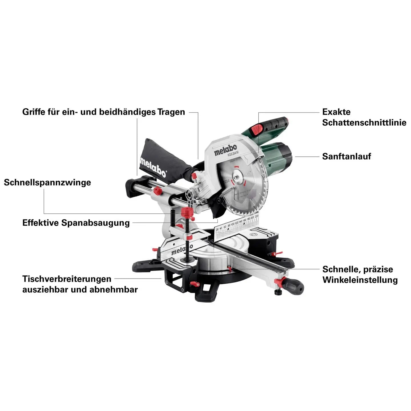 B-Ware Metabo Kappsäge Gehrungssäge Zugfunktion Sägeblatt Holz Mobil Präzision 254 Mm - 4061792225923