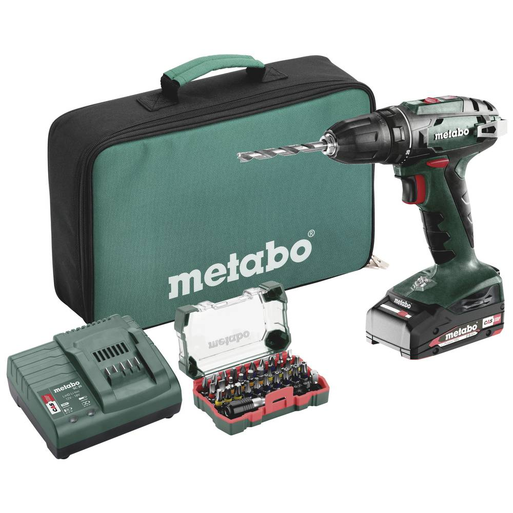 Metabo Akku Bohrschrauber Set Bs 18 Akku Li Power 2 Ah Siehe Text/Foto C-Ware - 4061792257221