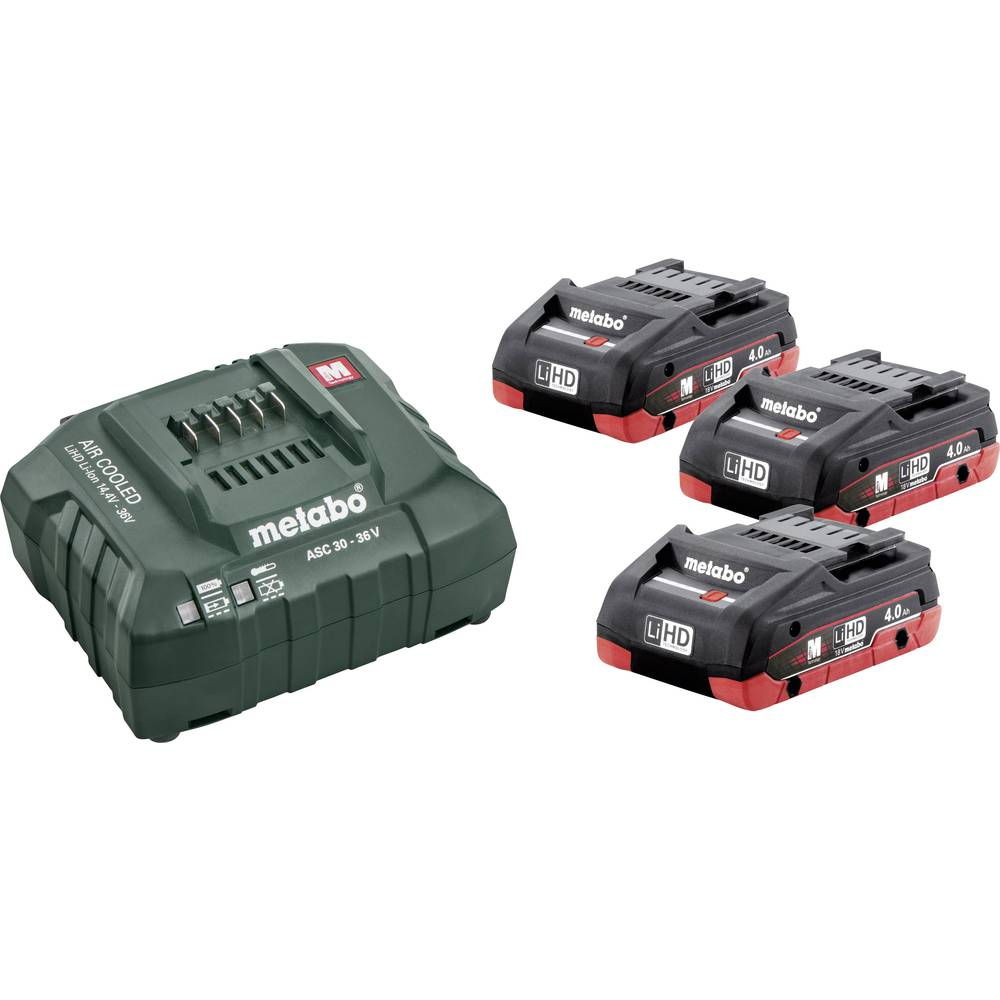 B-Ware Metabo Basic Set 3 X Li Hd 4.0 Ah 685132000 Werkzeug Akku Und Ladegerät 18 V 4.0  - 4007430334268