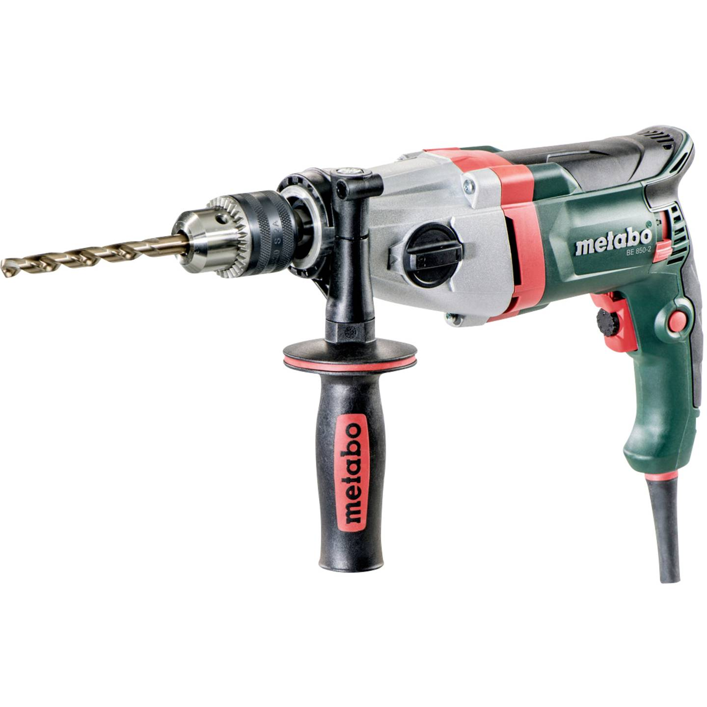 B-Ware Metabo Bohrmaschine Drehmaschine 2 Gang Linkslauf 850 W Zusatzhandgriff - 4007430314314