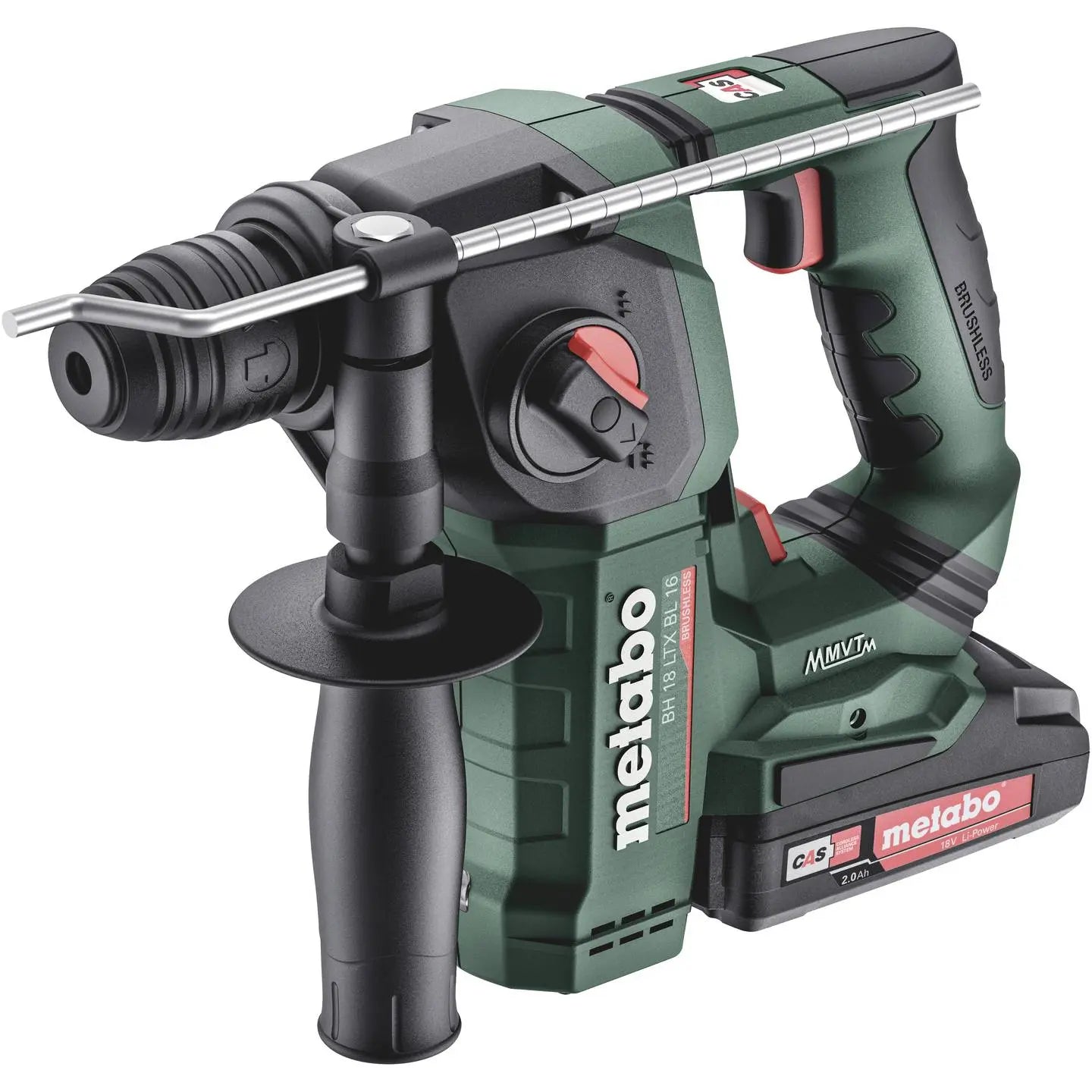 B-Ware Metabo Bohrhammer Akkuhammer Akku Brushless Zusatzhandgriff Ladegerät Akkupack - 4061792191655
