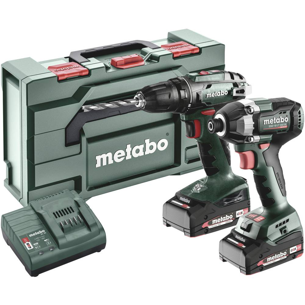 B-Ware Metabo Bs+Ssd200 Ltbl 685193000 Akku Bohrschrauber 18 V 2 A Akku & Ladegerät - 4061792210561