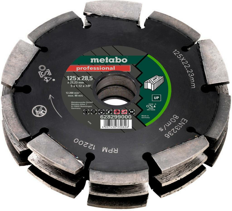 Metabo Scheibenfräser Fräser Diamantfrässcheibe 3 Sägeblatt Hartmetall Universal B-Ware - 4007430330826