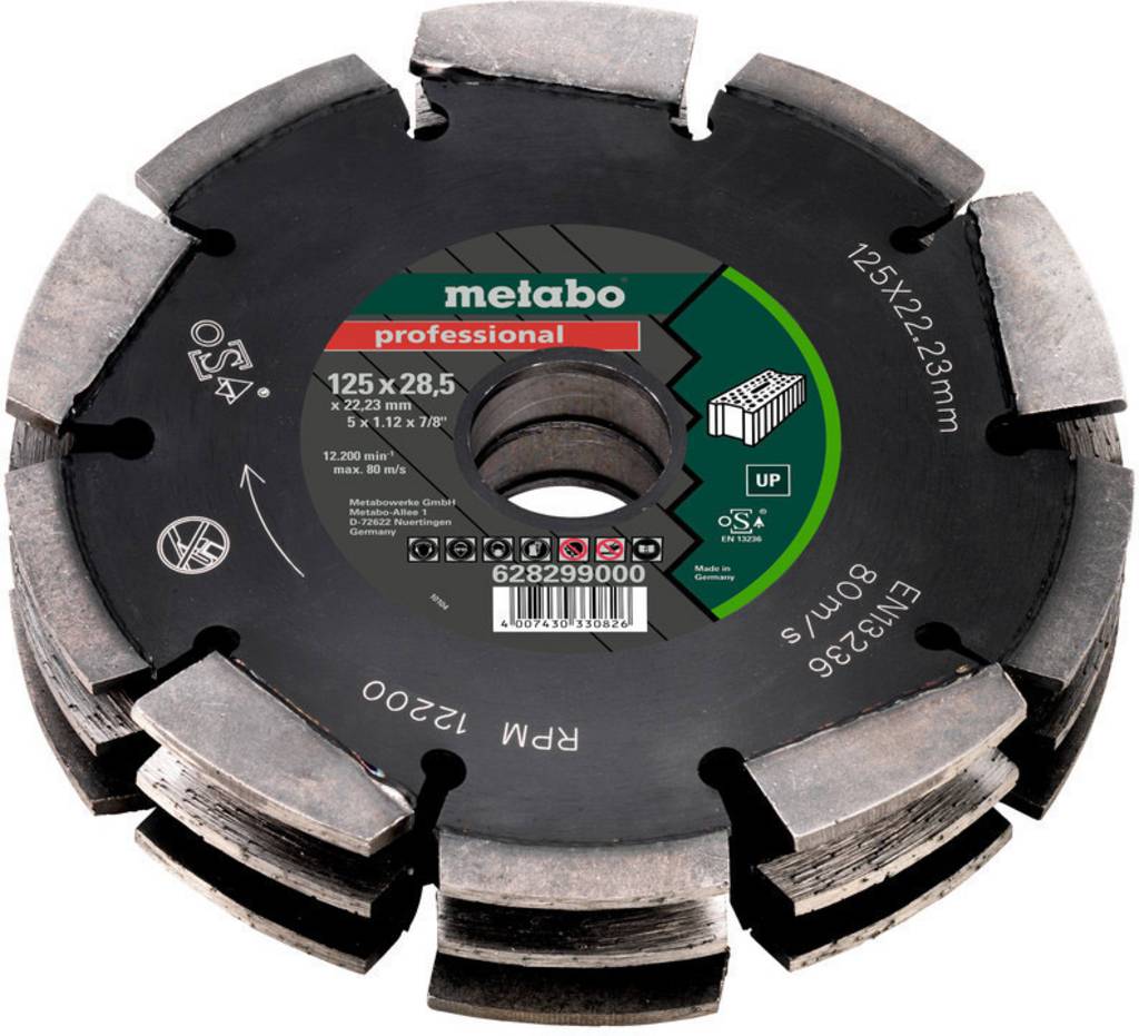 Metabo Scheibenfräser Fräser Diamantfrässcheibe 3 Sägeblatt Hartmetall Universal - 4007430330826