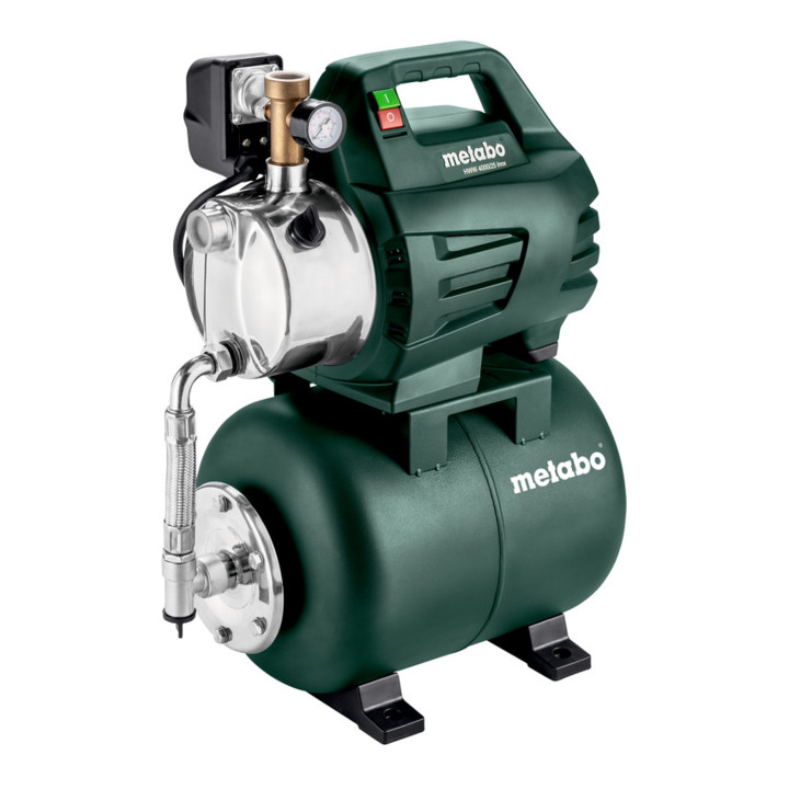 Metabo Hauswasserwerk Pumpstation Wasserpumpe Edelstahl Hww 4000/25 Inox Karton  B-Ware - 4061792001558