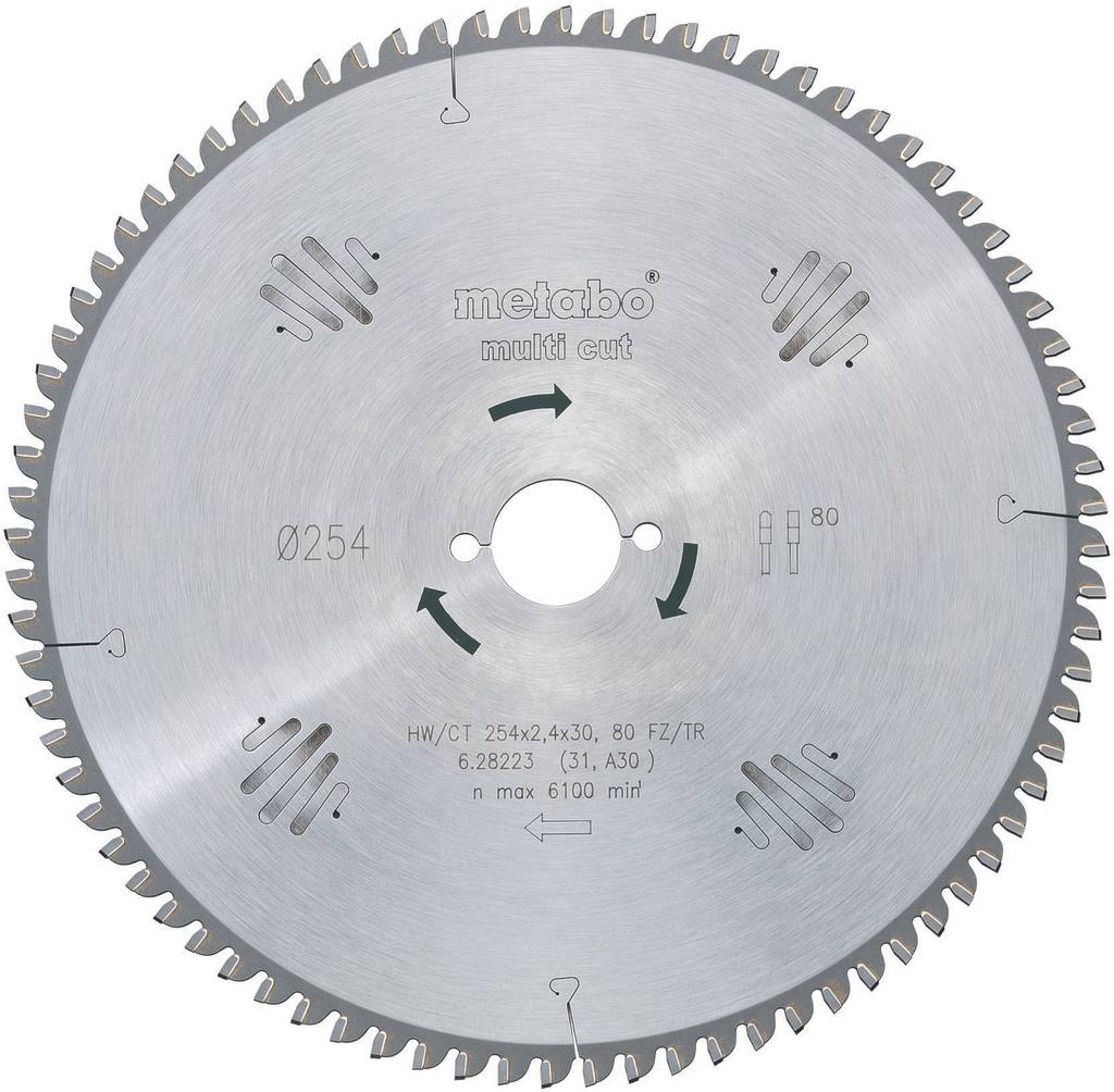 Metabo HW/CT 216X30 60 FZ/TR5 628083000 Hartmetall Kreissägeblatt 216x30x1.8325 - 4007430176509