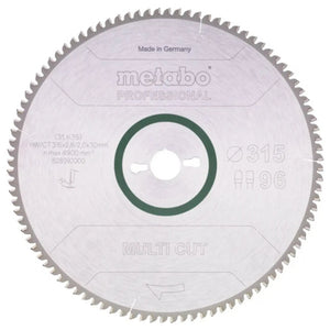 B-Ware Metabo Kreissägeblatt Sägeblatt Laminat 315 Mm 30 Mm 2 Mm 96 Zähne Trapez