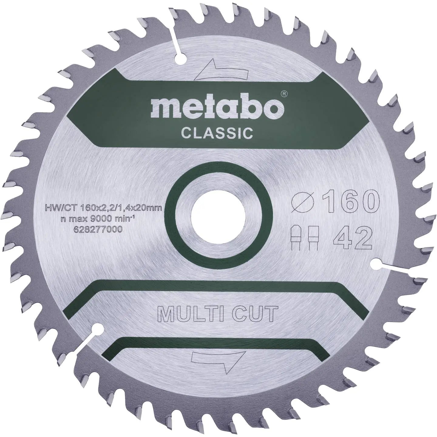 B-Ware Metabo Multi Cut Classic Kreissägeblatt Sägeblatt 160 Mm Holz 42 Zähne 20 Mm - 4061792173569