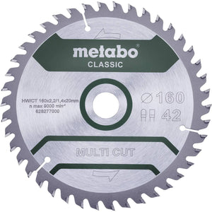 B-Ware Metabo Multi Cut Classic Kreissägeblatt Sägeblatt 160 Mm Holz 42 Zähne 20 Mm