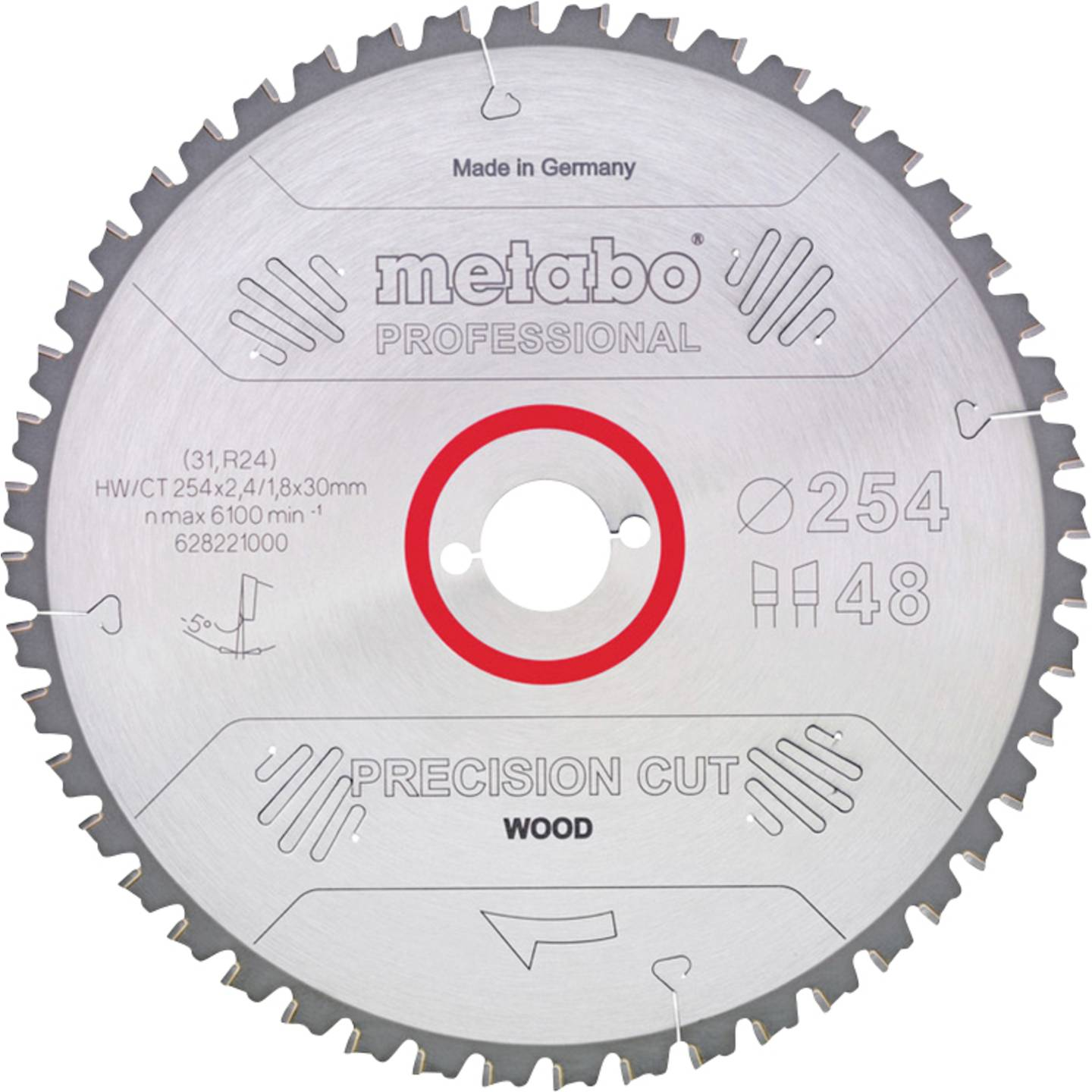 B-Ware Metabo Pcw P Kreissägeblatt Sägeblatt Kreissägeblatt 254 X30 48 Wz Hartmetall - 4007430190314