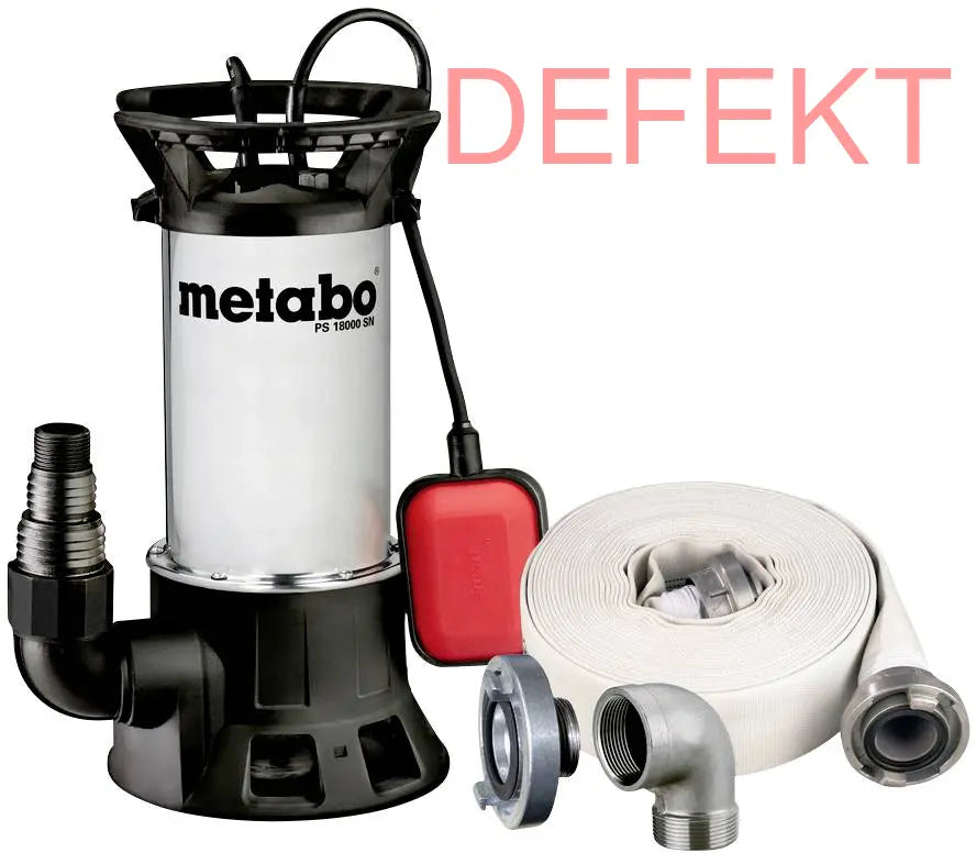 D-Ware Metabo Ps 18000 Sn Set 690626000 Schmutzwasser Tauchpumpe 19000 L/H Defektware - 4007430215956