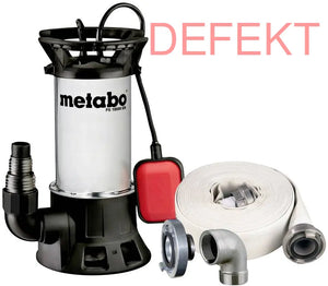 D-Ware Metabo Ps 18000 Sn Set 690626000 Schmutzwasser Tauchpumpe 19000 L/H Defektware