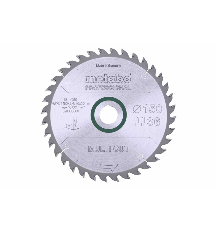 Metabo Sägeblatt Multi Cut   Professional 150x2,4/1,6x20 Kreissägeblatt Werkzeug B-Ware - 4007430176110
