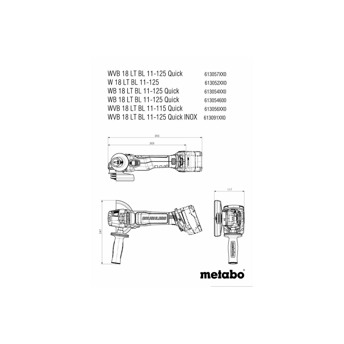 B-Ware Metabo Akku Winkelschleifer Schleifgerät 18 V 115mm Ohne Akku Ohne Ladegerät - 4061792206182