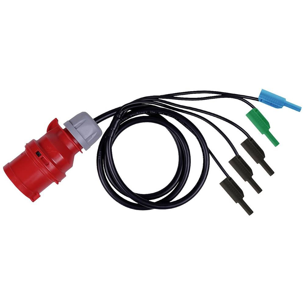 Metrel A 1641 Messadapter Cee Kupplung 16 A 3polig   Bananenstecker 4 Mm Stecker B-Ware