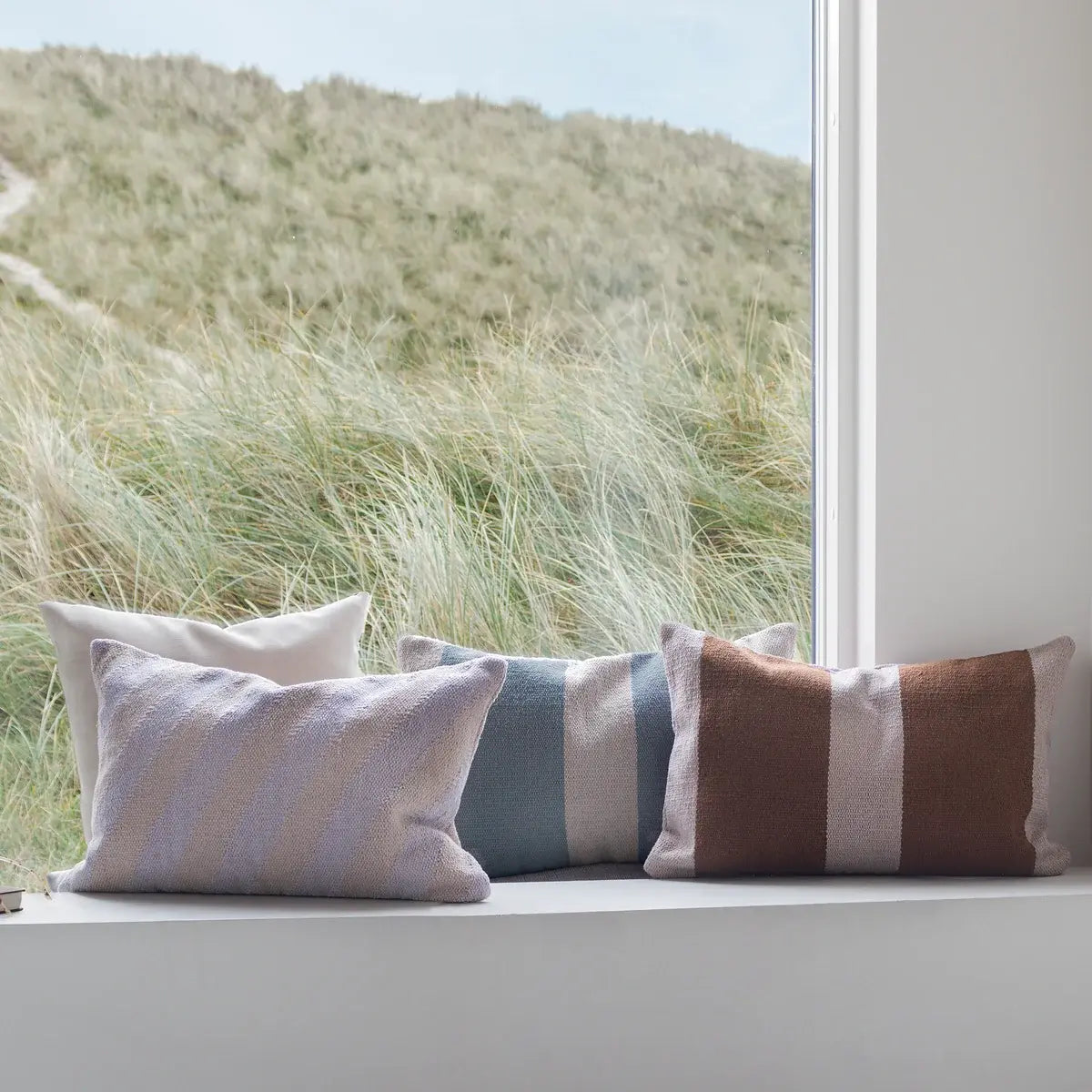 B-Ware Mette Ditmer Kissenbezug Hülle Kilim Light Grey 40 X 60 Cm Baumwolle Kissen - 5706241954854