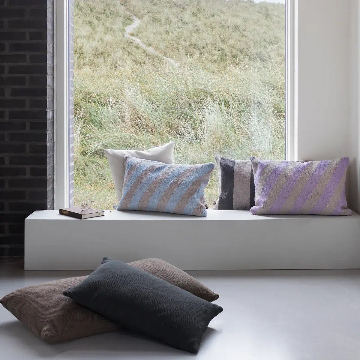 B-Ware Mette Ditmer Kissenbezug Hülle Kilim Light Grey 40 X 60 Cm Baumwolle Kissen - 5706241954854