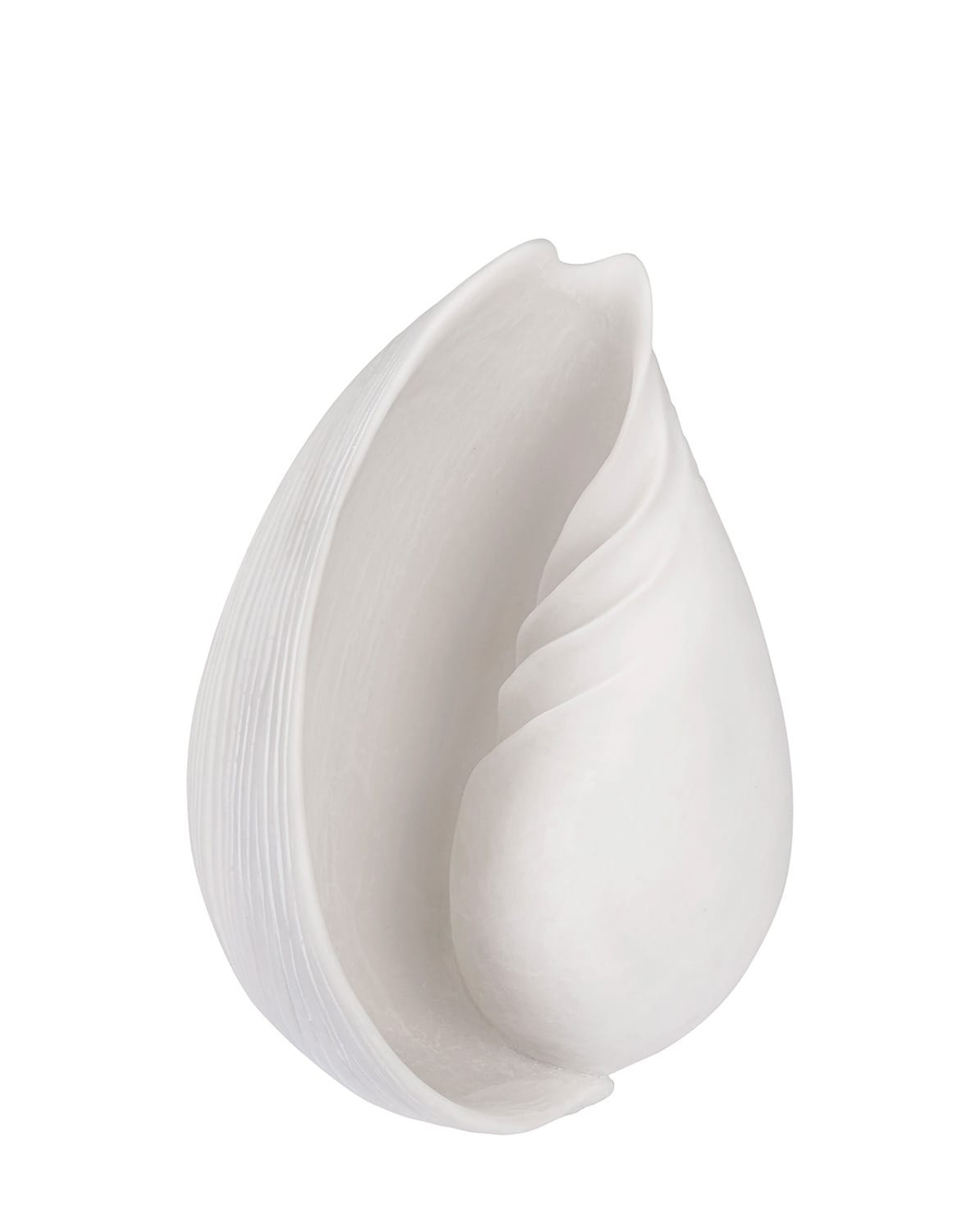 Mette Ditmer Muschel Deko Objekt Conch Steinharz Creme Weiß Maritime Deko Large  B-Ware - 5706241952546