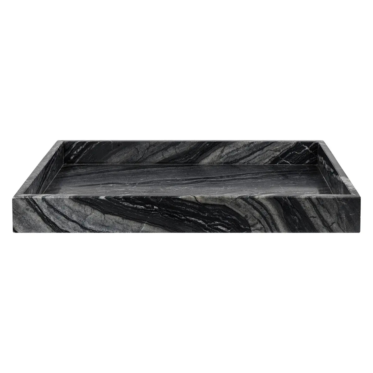B-Ware Mette Ditmer Marble Tablett Servierplatte Marmor Schwarz Handwäsche 40x30 - 5706241951648
