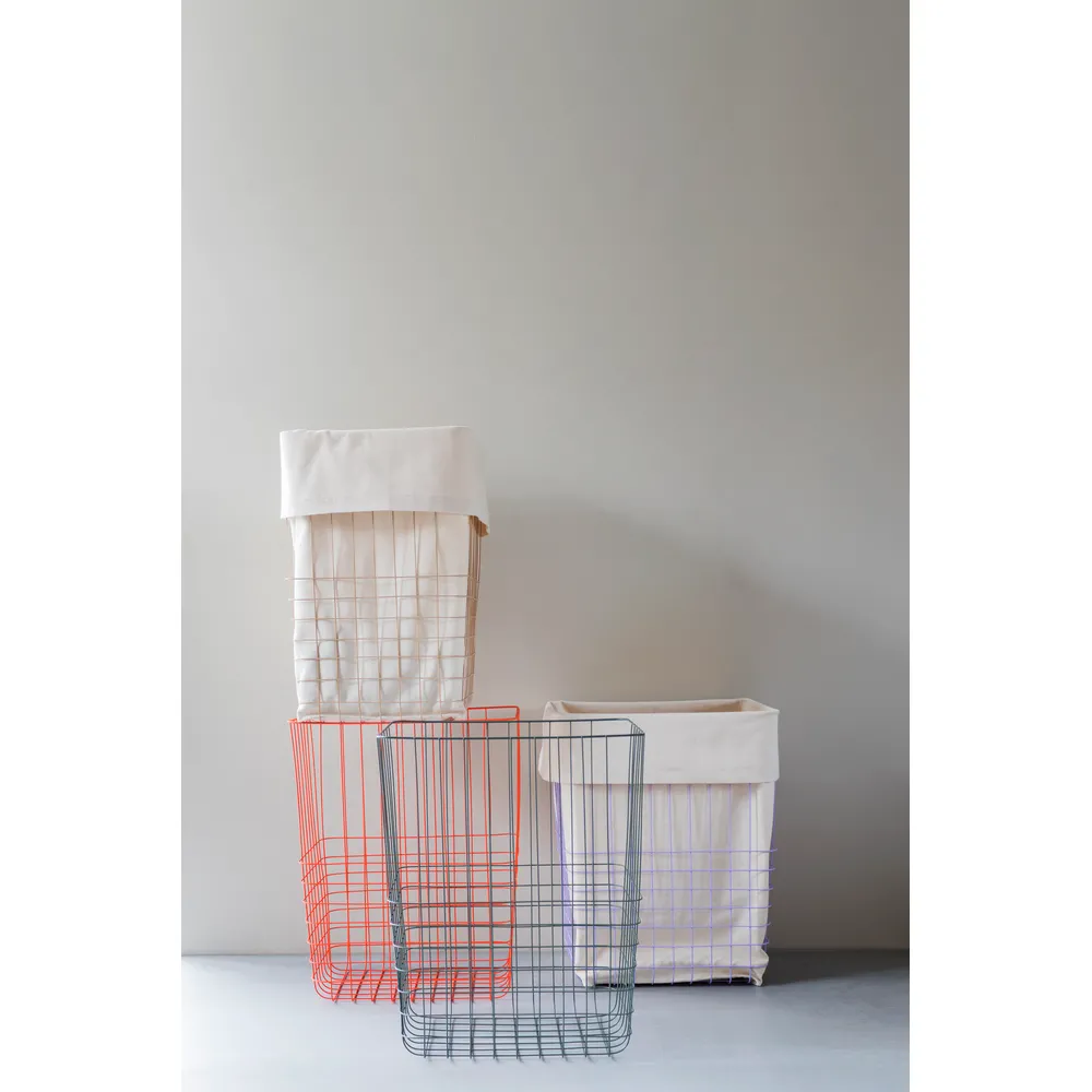 B-Ware Mette Ditmer Wäschekorb Aufbewahrungskorb Wäschebehälter 64 L Orange