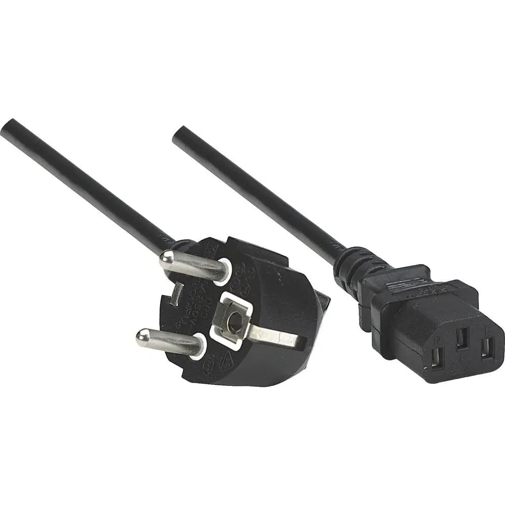B-Ware Manhattan Stromkabel Strom Anschlusskabel Netzkabel Kaltgeräte 1,80 M 10 Stück - 766623300148