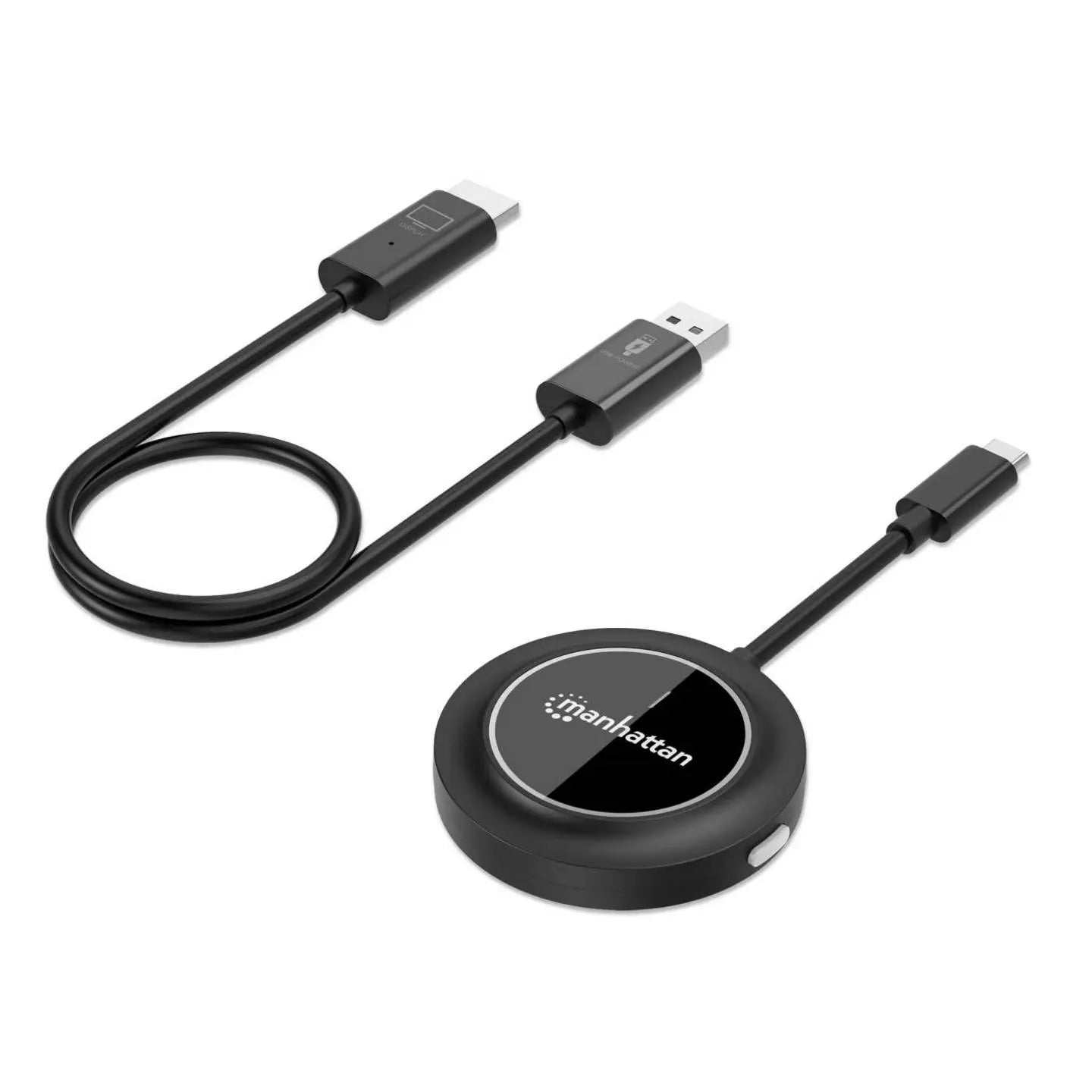 B-Ware Manhattan Präsentationsset Hdmi Adapter Wireless Hdmi Funkübertragung Set Schwarz - 766623208420