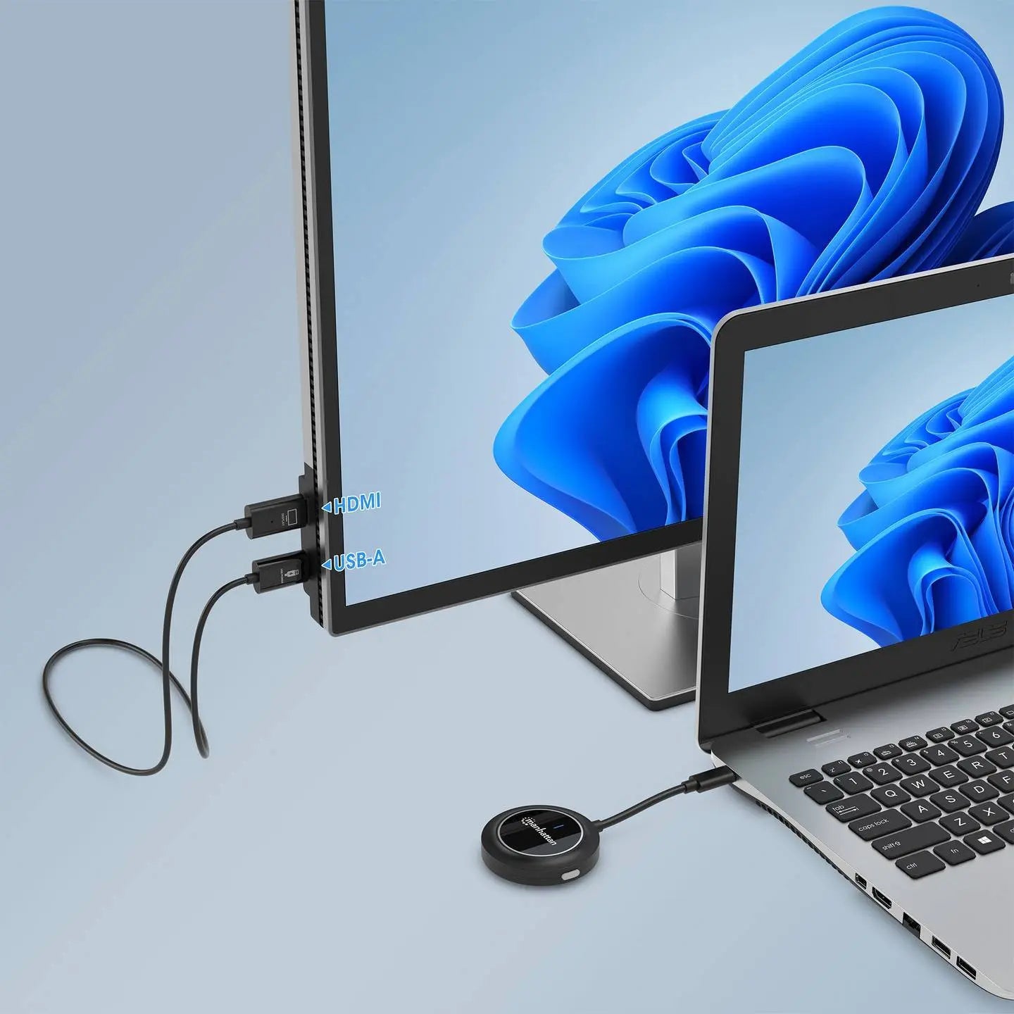 B-Ware Manhattan Präsentationsset Hdmi Adapter Wireless Hdmi Funkübertragung Set Schwarz - 766623208420