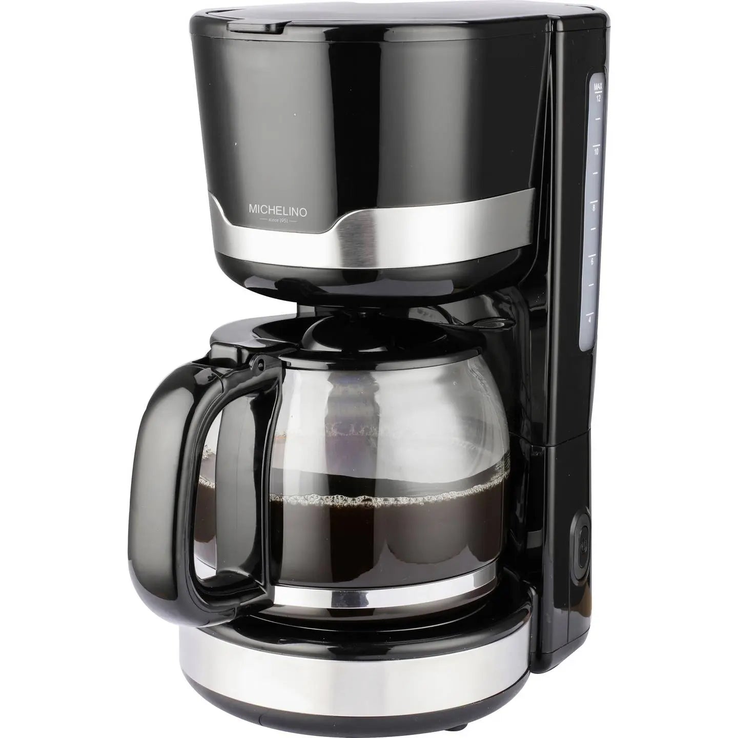 B-Ware Michelino Kaffeemaschine Kaffeebrüher Filtermaschine Edelstahl Schwarz 1,5 Liter - 4047125742480