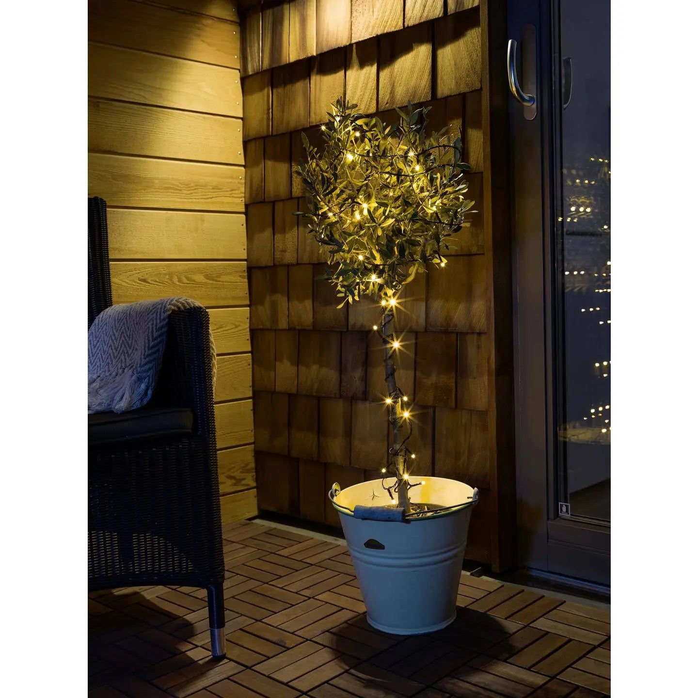 B-Ware Konstsmide Micro Led Lichterkette Lichtergirlande Bernstein Außenbereich - 7318303811807