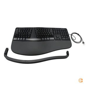 B-Ware Microsoft Tastatur Keyboard Ergonomic Universal Usb Azerty Französisch Schw230
