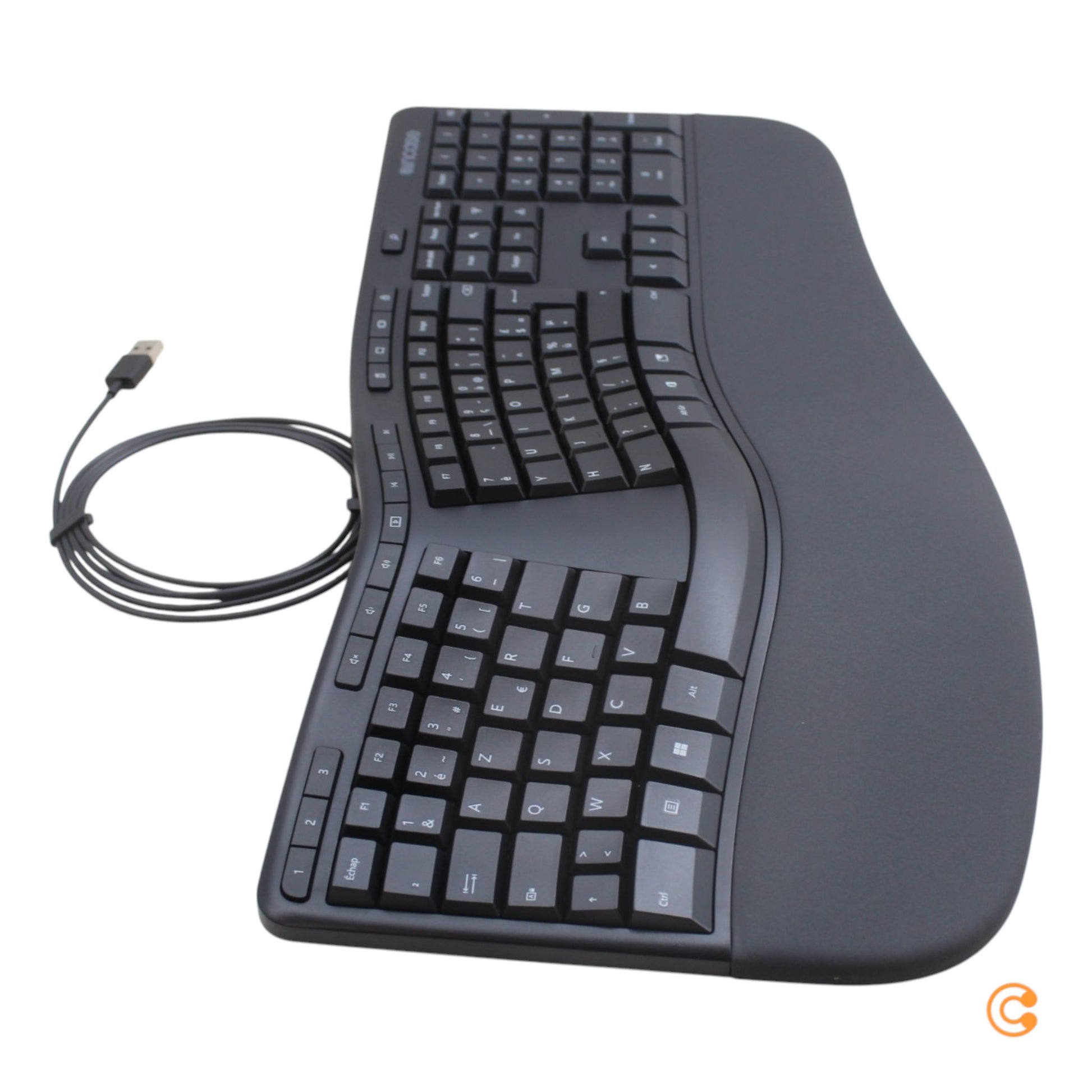 B-Ware Microsoft Tastatur Keyboard Ergonomic Universal Usb Azerty Französisch Schwarz - 650450267364