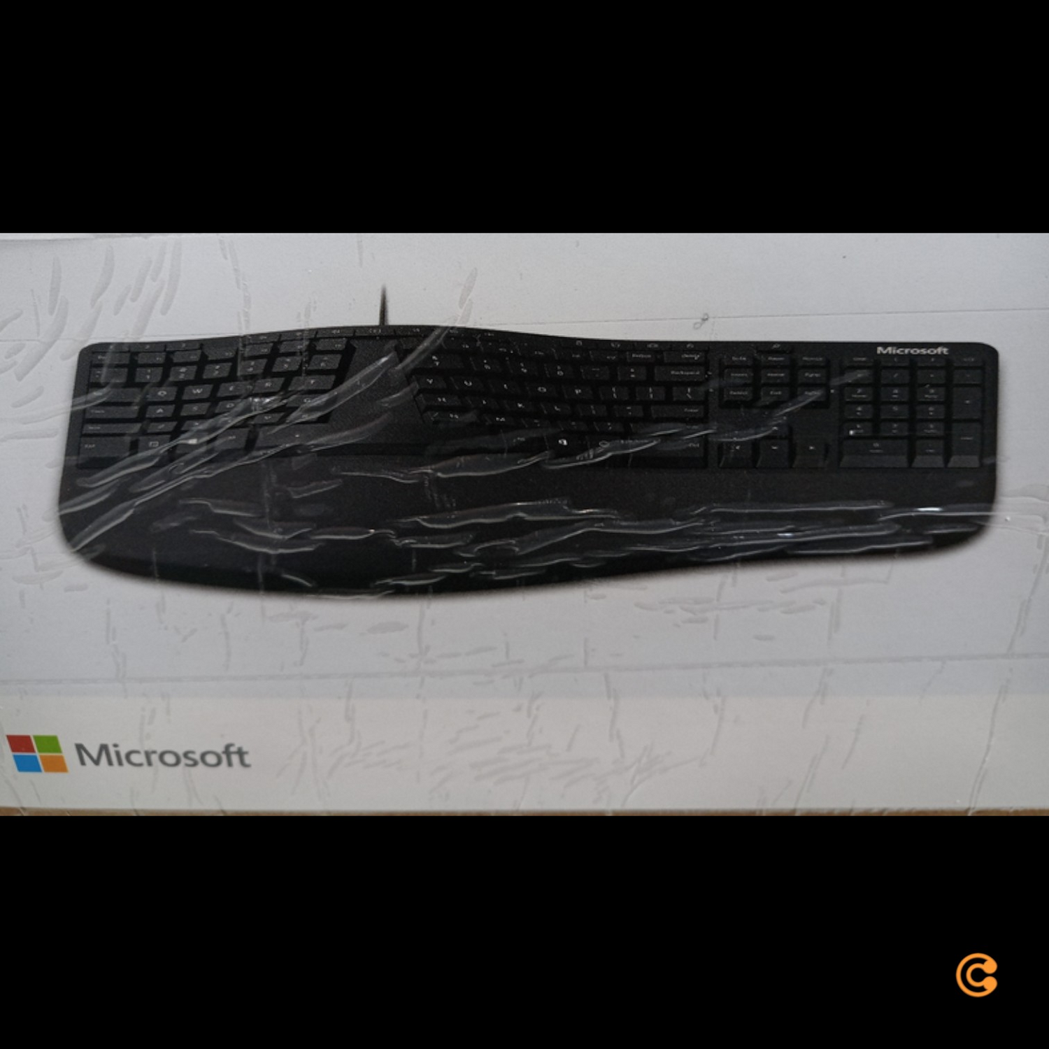 B-Ware Microsoft Ergonomic Usb Keyboard Tastatur Qwertz Schwarz Siehe Text/Foto
