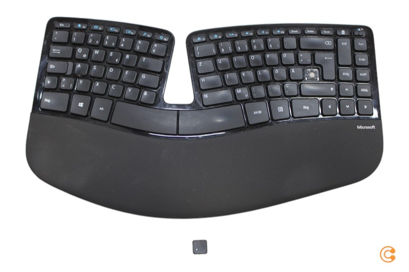 Microsoft Funk Tastatur Keyboard Computertastatur Ergonomisch Siehe Text/Foto B-Ware - 885370602005
