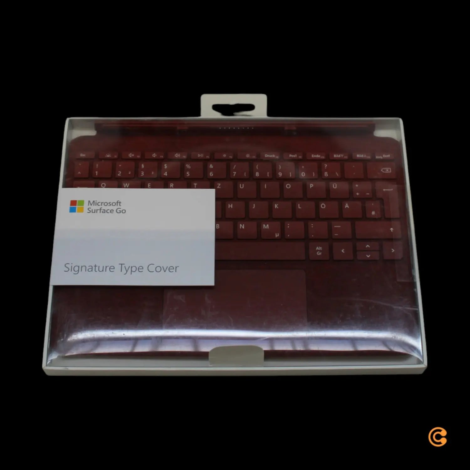 B-Ware Microsoft Surface Go Signatur Hülle Tablet Notebook Tastatur Keyboard Mohnrot   - 889842581614