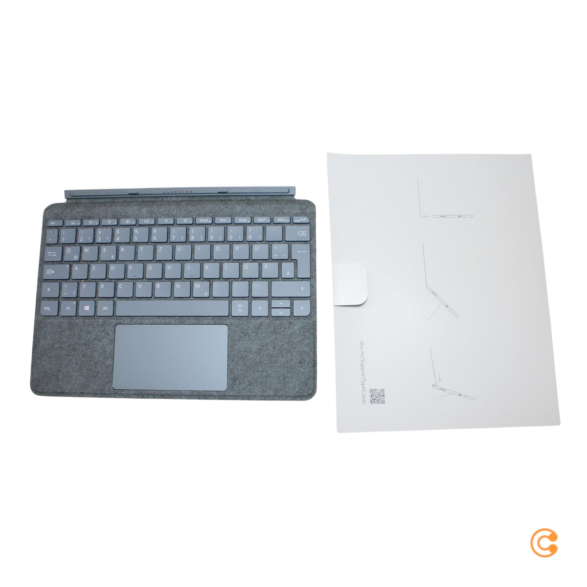 Microsoft Surface Go Signature Tastatur Cover Keyboard Platin Tablet-Zubehör - 0889842581997