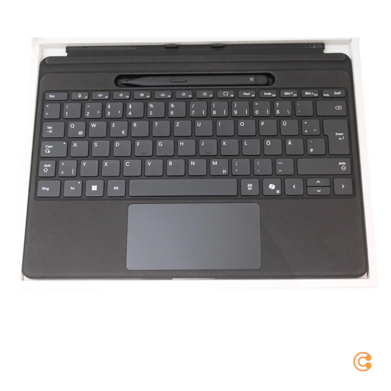 B-Ware Microsoft Tastatur Keyboard Surface Pro Flex Qwertz Slim Pen Touchpad Schwarz - 196388335114