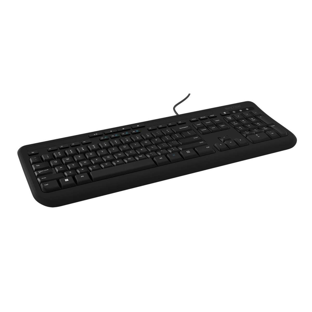 Microsoft Wired Keyboard 600 Tastatur Kabelgebunden Schwarz Deutsches Qwertz B-Ware - 882224741804