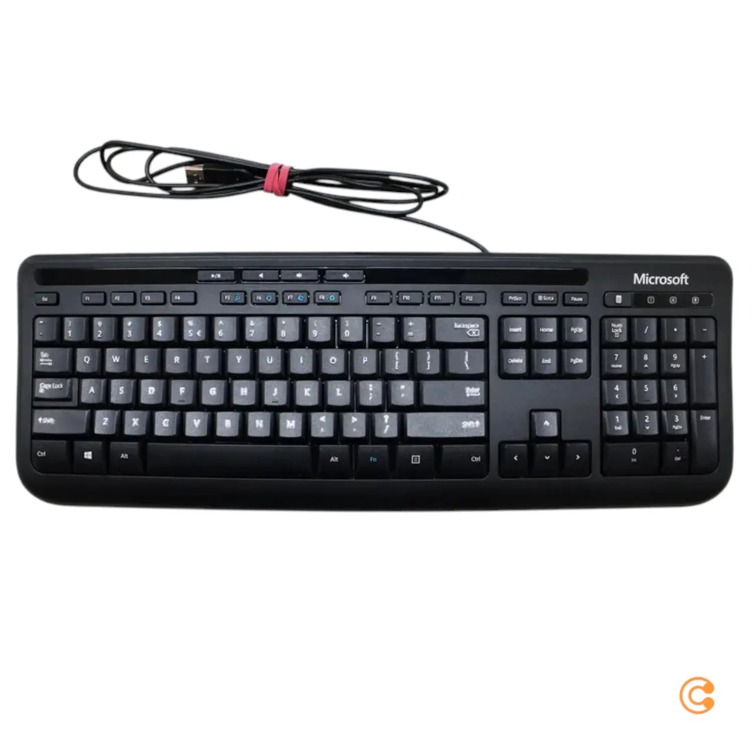 B-Ware Microsoft Wired Keyboard 600 Tastatur Kabelgebunden Schwarz Deutsches Qwertz - 882224741804