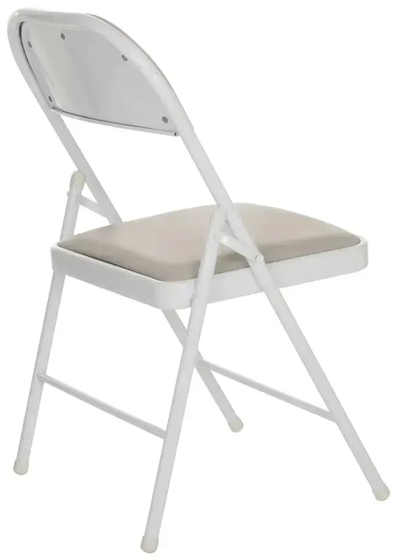 B-Ware Mid.You Klappstuhl Faltstuhl Lederstuhl Leder Grau Indoor Klappbar 2 Stück - 4064323028680