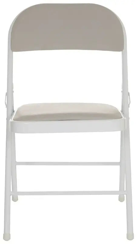 B-Ware Mid.You Klappstuhl Faltstuhl Lederstuhl Leder Grau Indoor Klappbar 2 Stück - 4064323028680