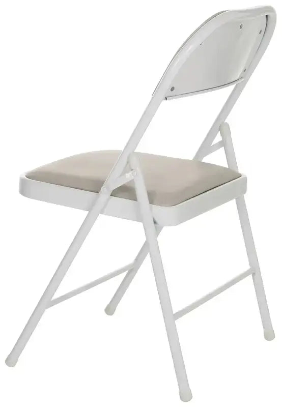 B-Ware Mid.You Klappstuhl Faltstuhl Lederstuhl Leder Grau Indoor Klappbar 2 Stück - 4064323028680