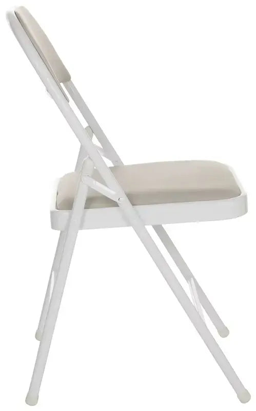 B-Ware Mid.You Klappstuhl Faltstuhl Lederstuhl Leder Grau Indoor Klappbar 2 Stück - 4064323028680