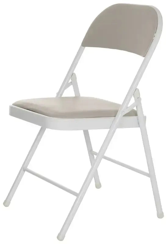 B-Ware Mid.You Klappstuhl Faltstuhl Lederstuhl Leder Grau Indoor Klappbar 2 Stück - 4064323028680